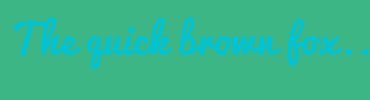 Image with Font Color 00C4D3 and Background Color 3CB685